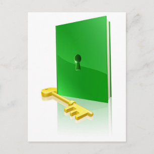 Access to education concept postcard