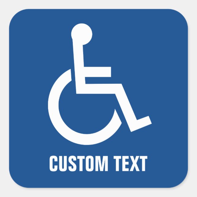 Accessibility Square Sticker (Front)
