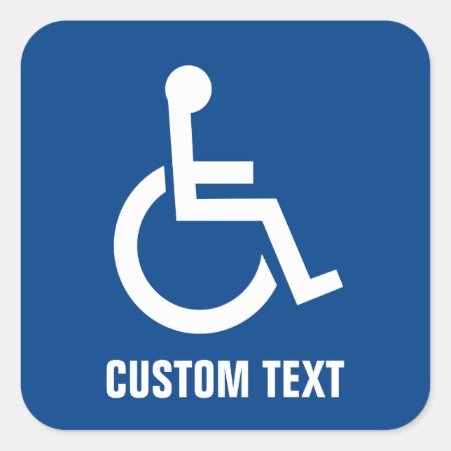 Accessibility Square Sticker (Front)