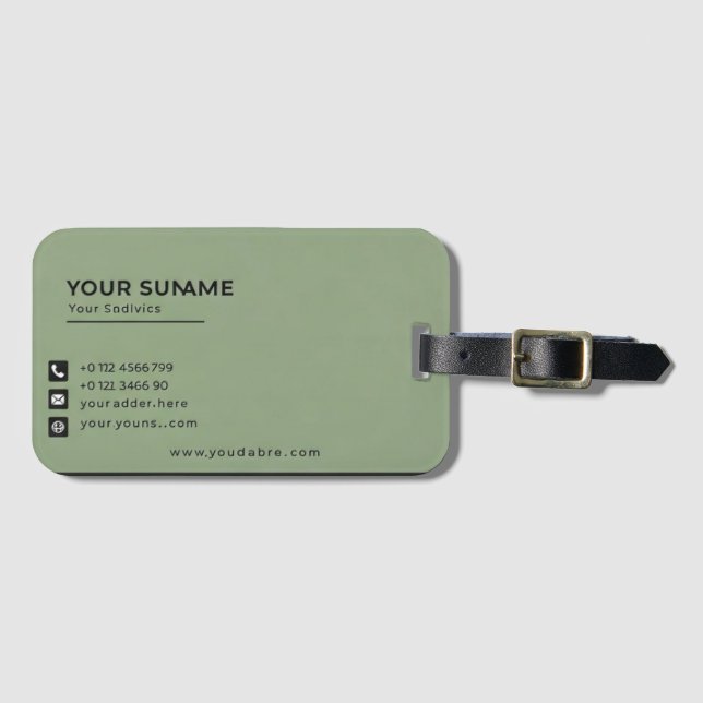 Accessories Luggage Tags Custom (Front Horizontal)
