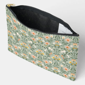 Accessory Bag - Cute Floral Botanical Pattern.