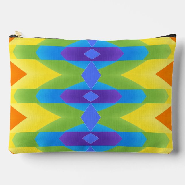 Accessory Pouch Geometric classic pattern design (Front)