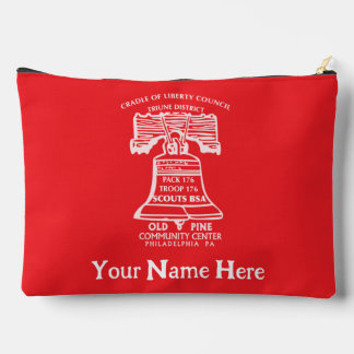 Accessory Pouch Large - Red (Personalised)