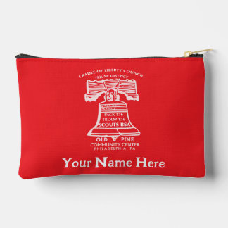 Accessory Pouch Small - Red (Personalised)