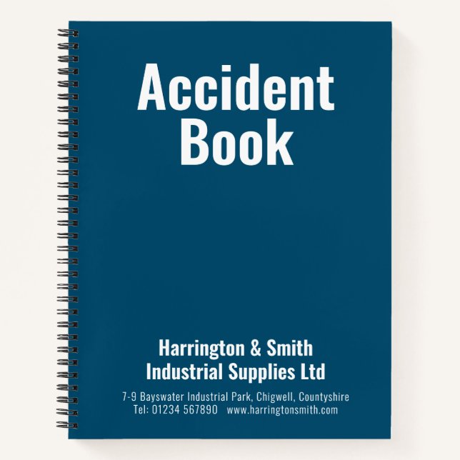 Accident Book for Businesses (Front)