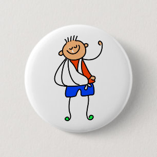 Accident Kid 6 Cm Round Badge