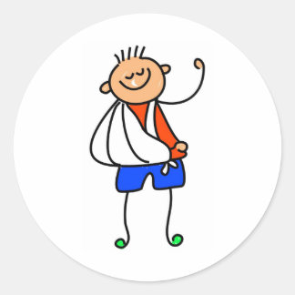 Accident Kid Classic Round Sticker