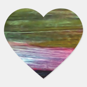 Accidental Art Heart Sticker