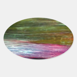 Accidental Art Oval Sticker