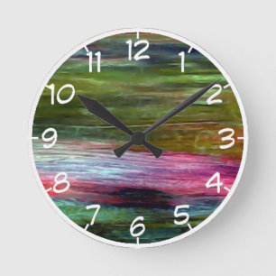 Accidental Art Round Clock