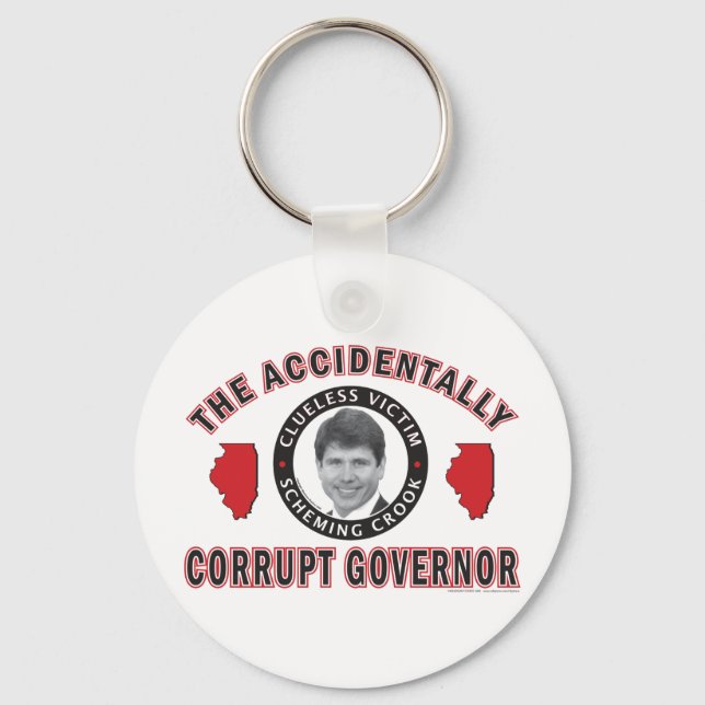 Accidentally-Corrupt-2 Key Ring (Front)