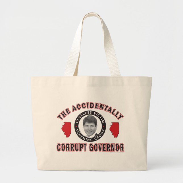 Accidentally-Corrupt-2 Large Tote Bag (Front)