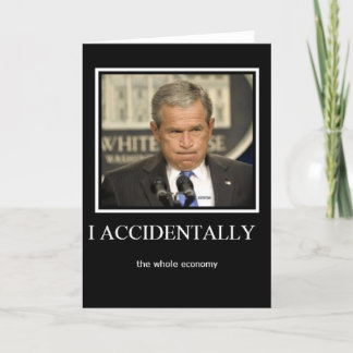 Accidentally the whole economy christmas card