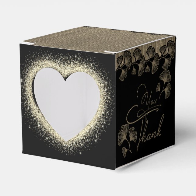 Acción de gracias de corazón favour box (Front Side)