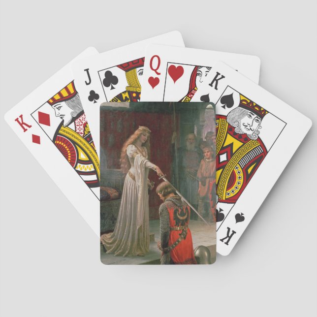 Accolade (by Edmond Blair Leighton) Playing Cards (Back)