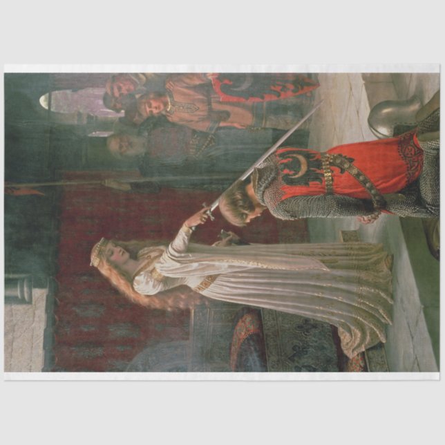 Accolade (by Edmond Blair Leighton) Tissue Paper (Front)