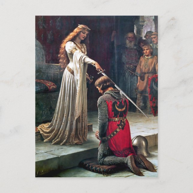 Accolade by Edmund Blair Leighton Postcard (Front)