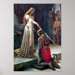 Accolade by Edmund Blair Leighton Poster