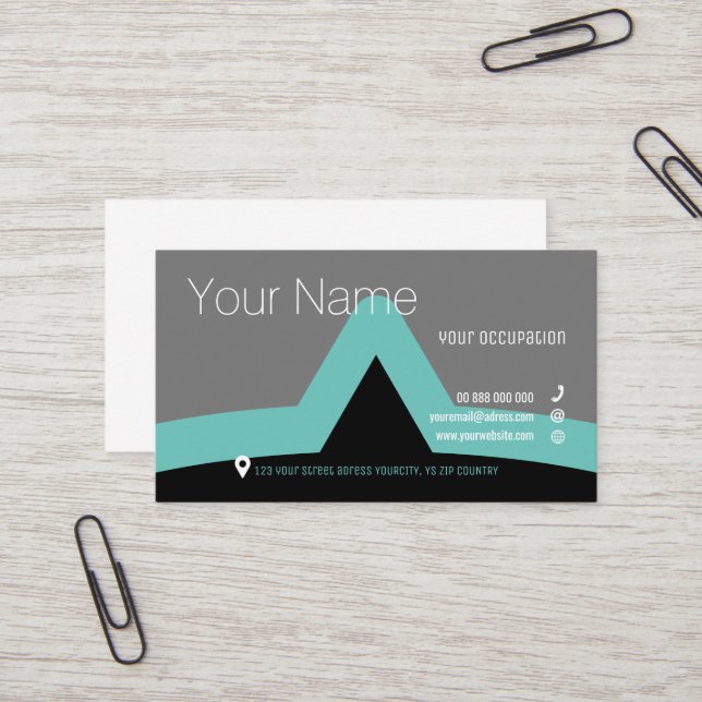 ACCOLADE Collection Standard Business Card (Front/Back In Situ)