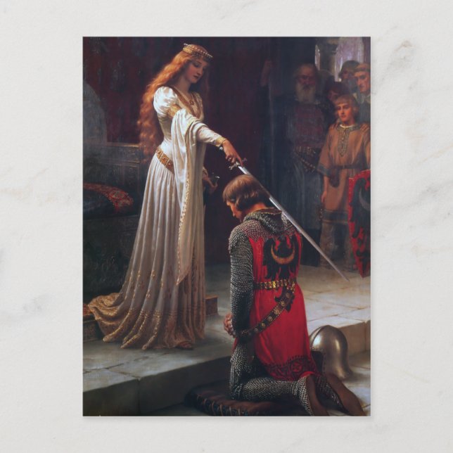 Accolade - Edmund Blair Leighton Postcard (Front)