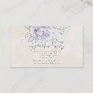 Accommodations Rustic Lilac and Alabaster Peony Enclosure Card