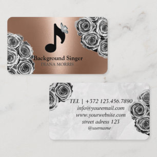 Accompanist Band Director Background Singer Business Card