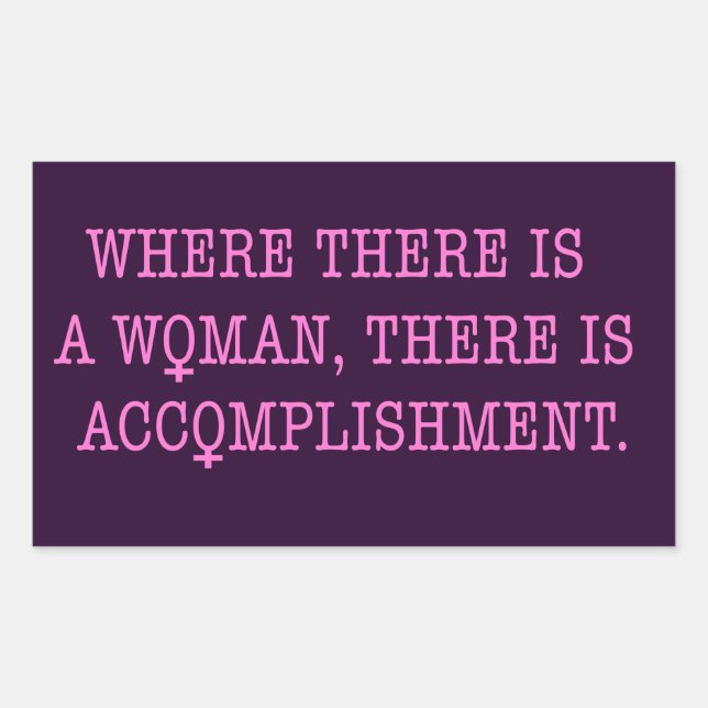 Accomplish Rectangular Sticker (Front)