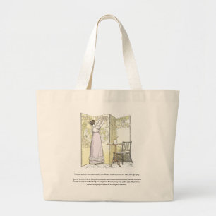Accomplished Ladies, Jane Austen Pride & Prejudice Large Tote Bag