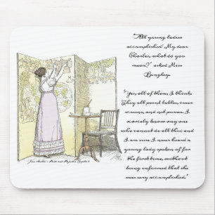 Accomplished Ladies, Jane Austen Pride & Prejudice Mouse Mat