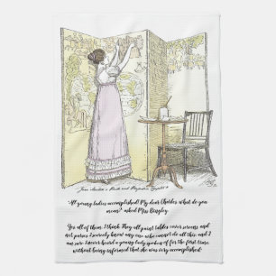 Accomplished Ladies, Jane Austen Pride & Prejudice Tea Towel