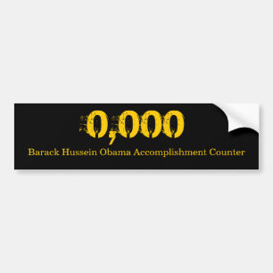 Accomplishment Counter Bumper Sticker