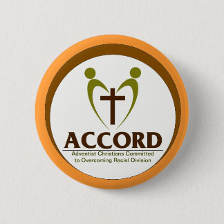 Accord Logo with tan background 6 Cm Round Badge
