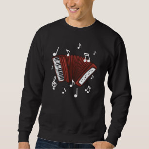 Accordeon Music Note Design for Music Accordionist Sweatshirt