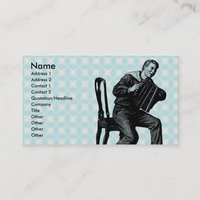 Accordian Business Card (Front)