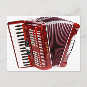 ACCORDIAN MUSICAL INSTRUMENT POSTCARD