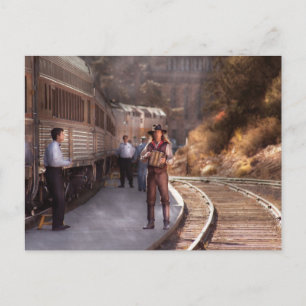 Accordian - The guy and the Squeeze Box Postcard