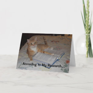 According to My Research... Card