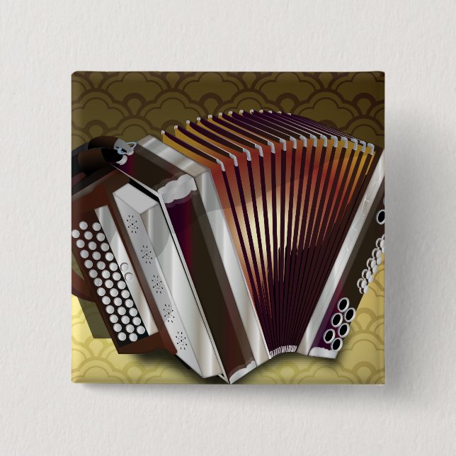 Accordion 15 Cm Square Badge (Front)