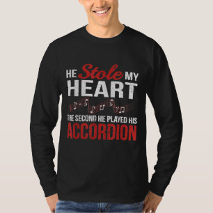 Accordion Air Accordion Squeezebox Music Player T-Shirt
