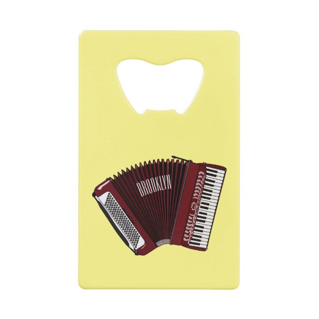 Accordion cartoon illustration (Front)