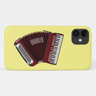 Accordion cartoon illustration iPhone 11 case