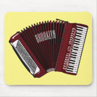 Accordion cartoon illustration