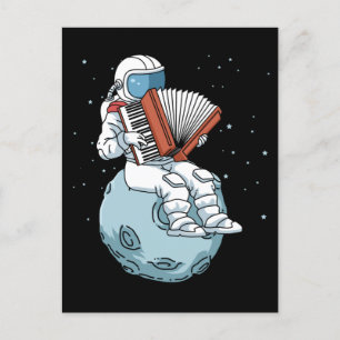 Accordion Gift Men Accordion Music Gift Accordion Postcard
