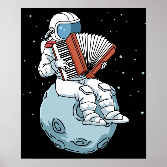 Accordion Gift Men Accordion Music Gift Accordion Poster (Front)