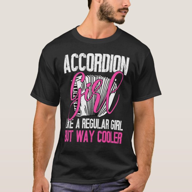 Accordion Girl Vacation   for Accordions T-Shirt (Front)