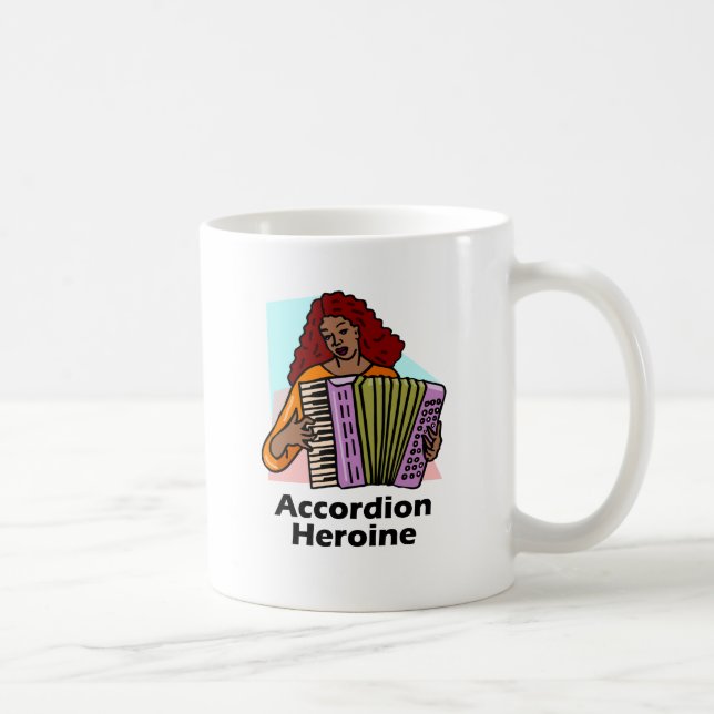 Accordion Heroine Coffee Mug (Right)