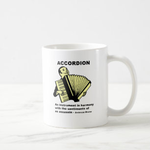 Accordion (humorously defined) coffee mug