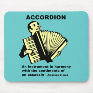 Accordion (humorously defined) mouse mat