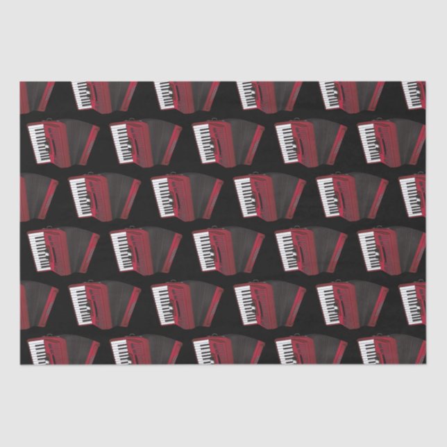Accordion Instrument Musician Music Teacher Tissue Paper (Front)
