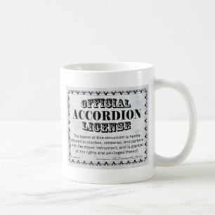 Accordion License Coffee Mug